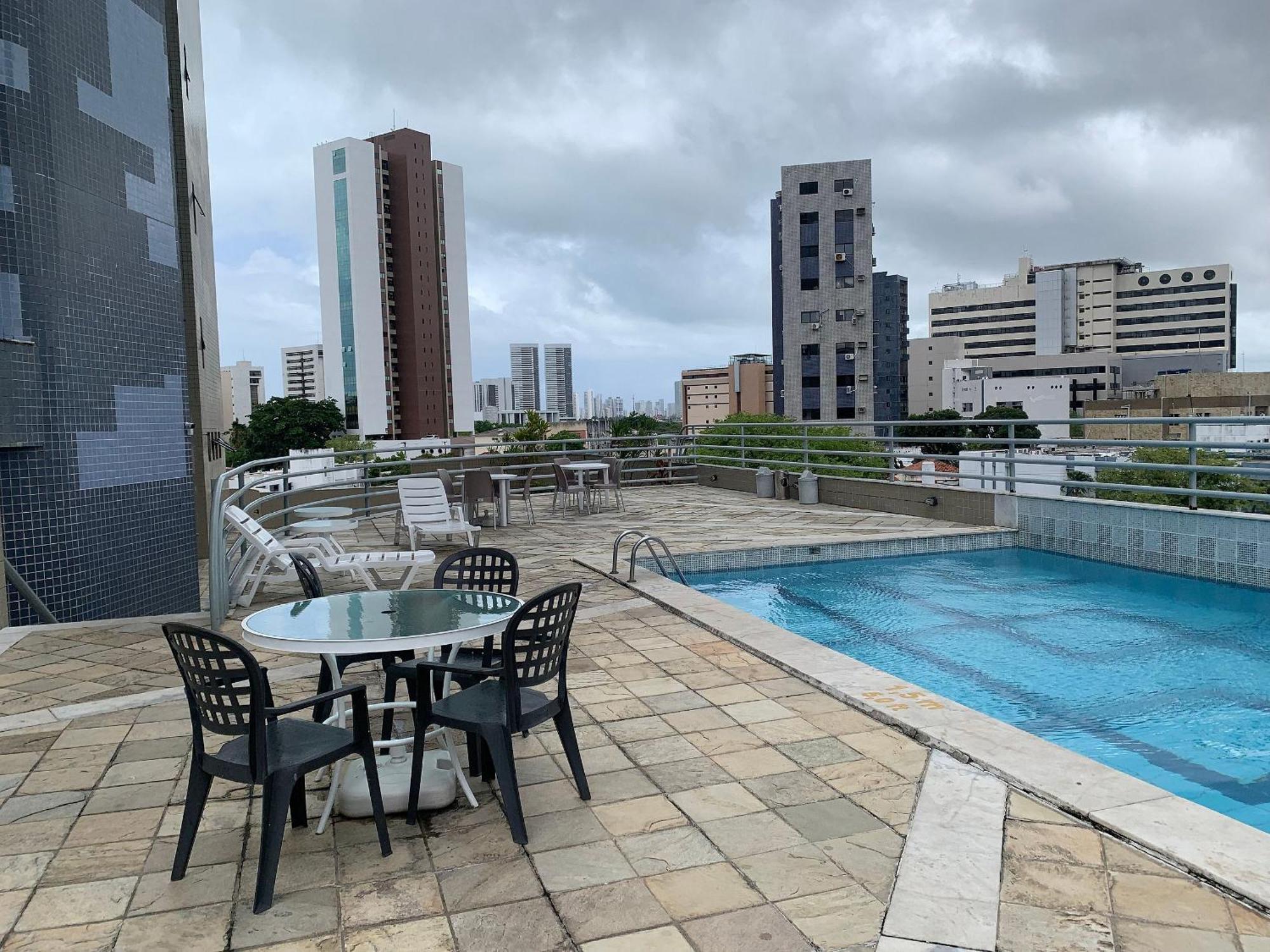 Flat No Condominio Metropolis - Ilha Do Leite Ресифи Екстериор снимка